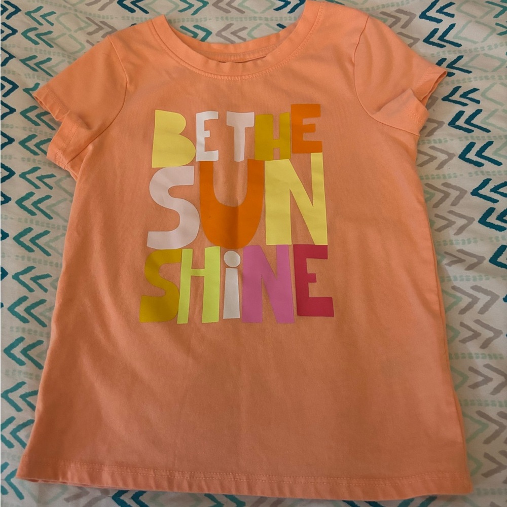 Cat & Jack Orange 'Be the Sunshine' Tee